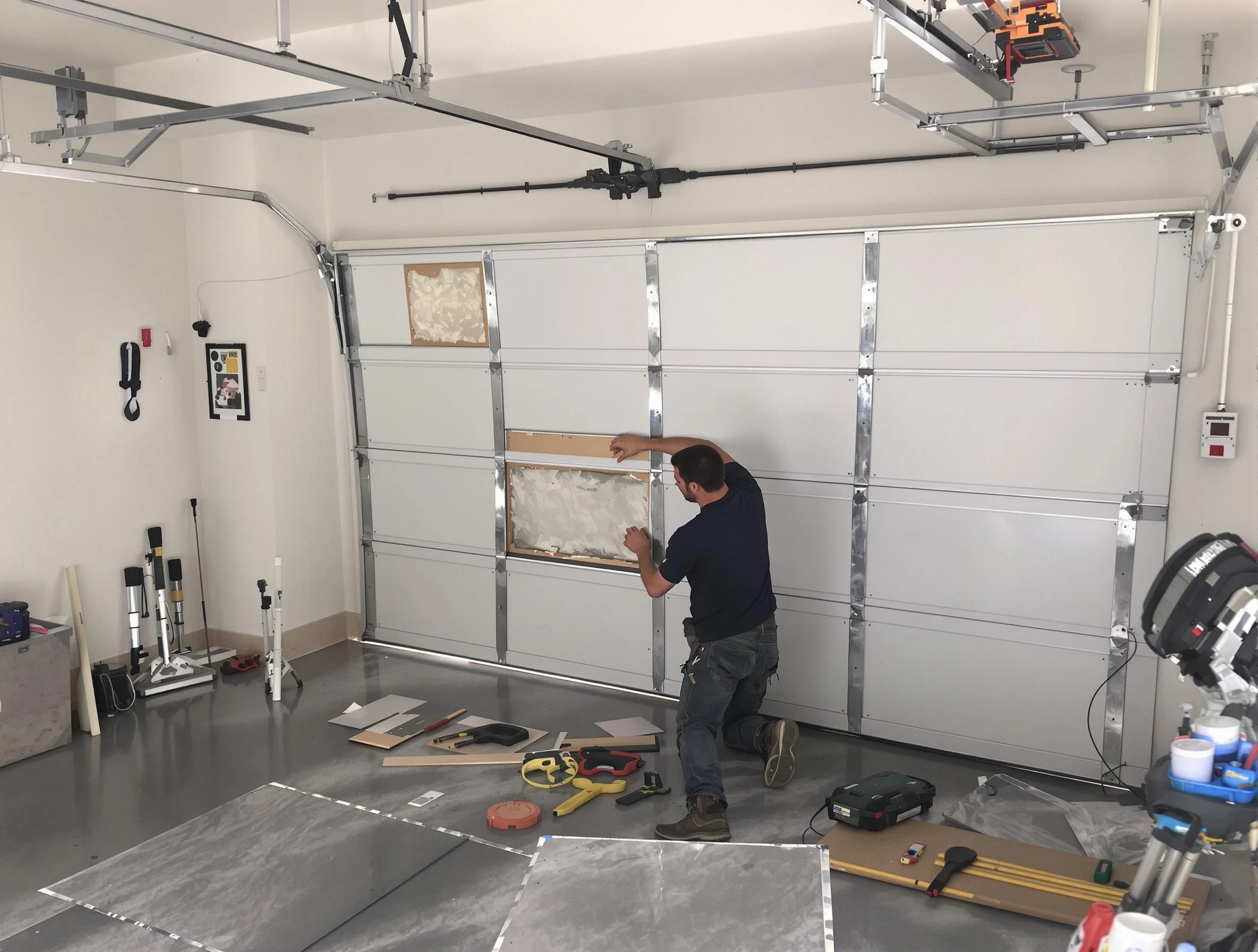Garage Door Panel Repair in Alabaster