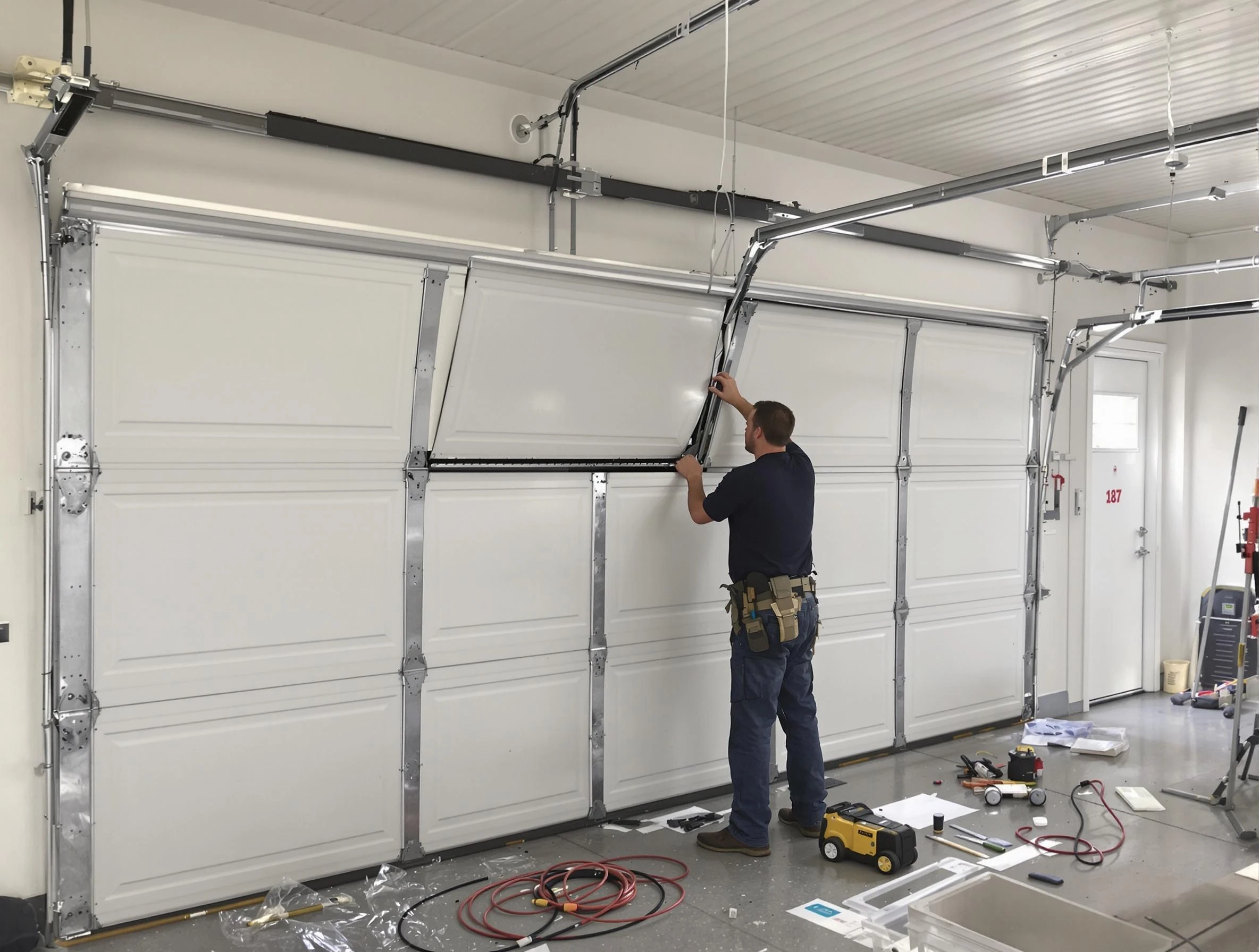 Garage Door Section Replacement in Alabaster