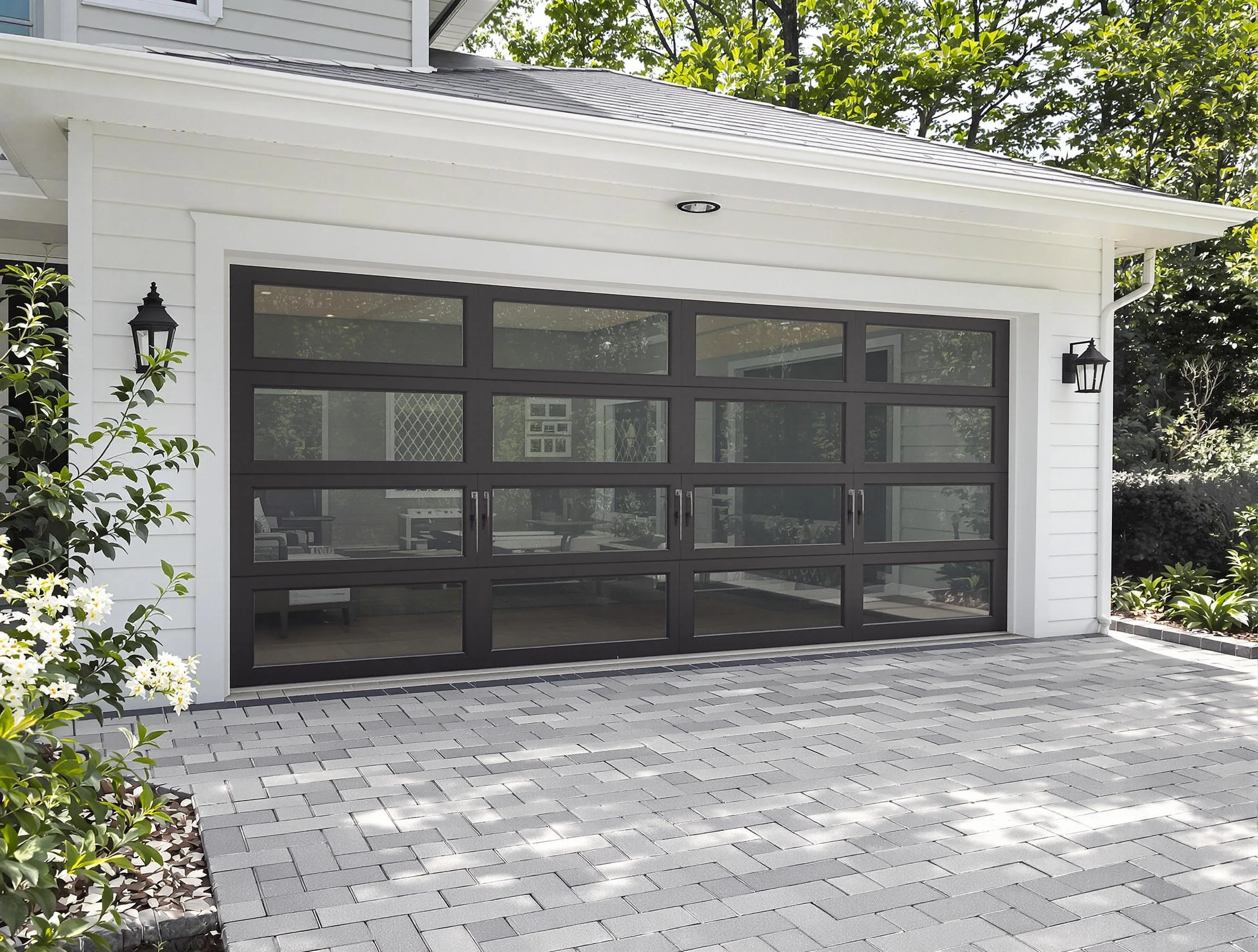 Alabaster Garage Door Repair design specialist presenting custom garage door options to Alabaster homeowner